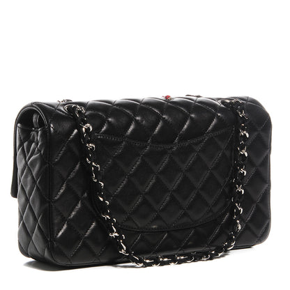 Chanel Lambskin Quilted Medium Ladybug Flap Black 3 of 9