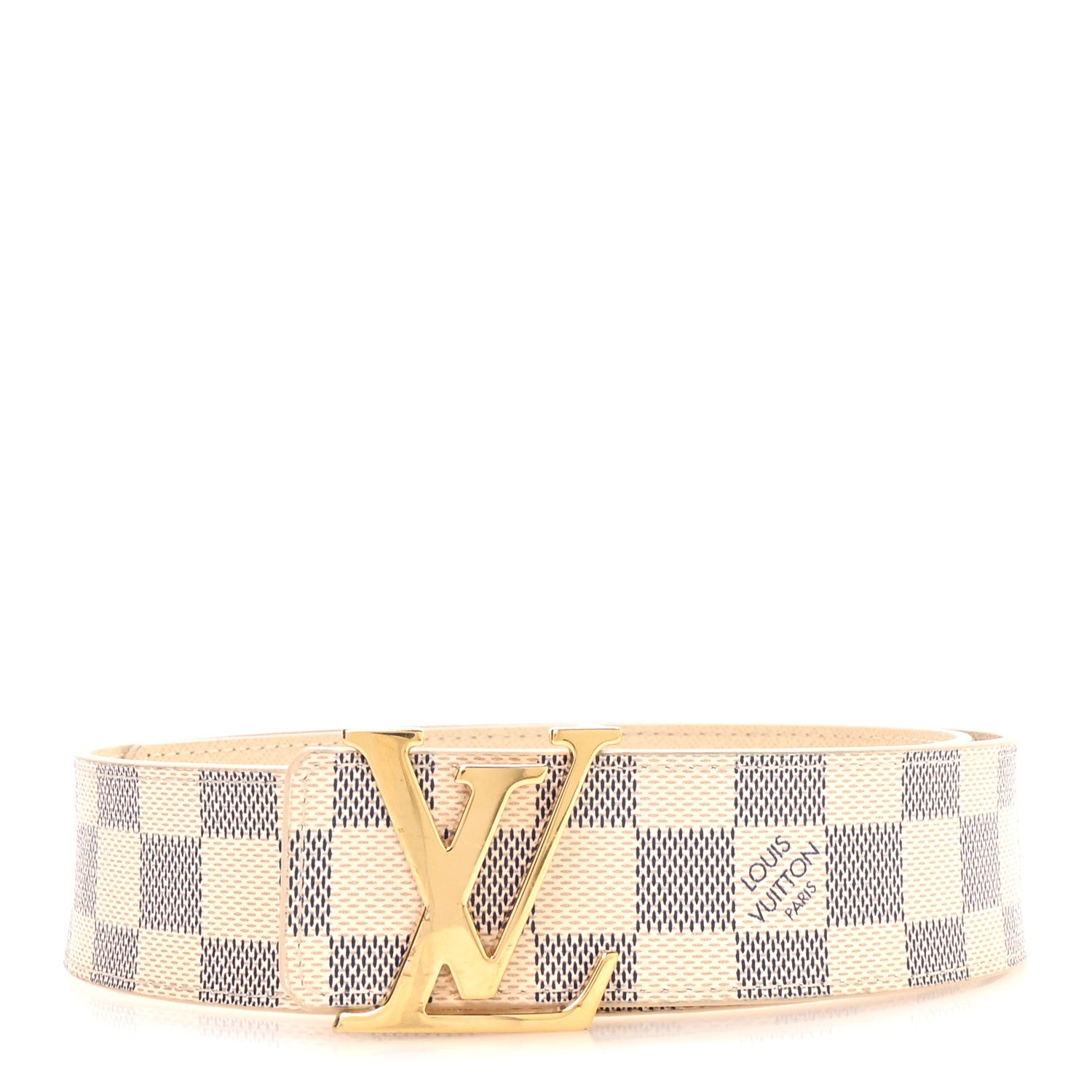 Louis Vuitton Damier Azur LV Initiales Belt 80 32 1 of 4
