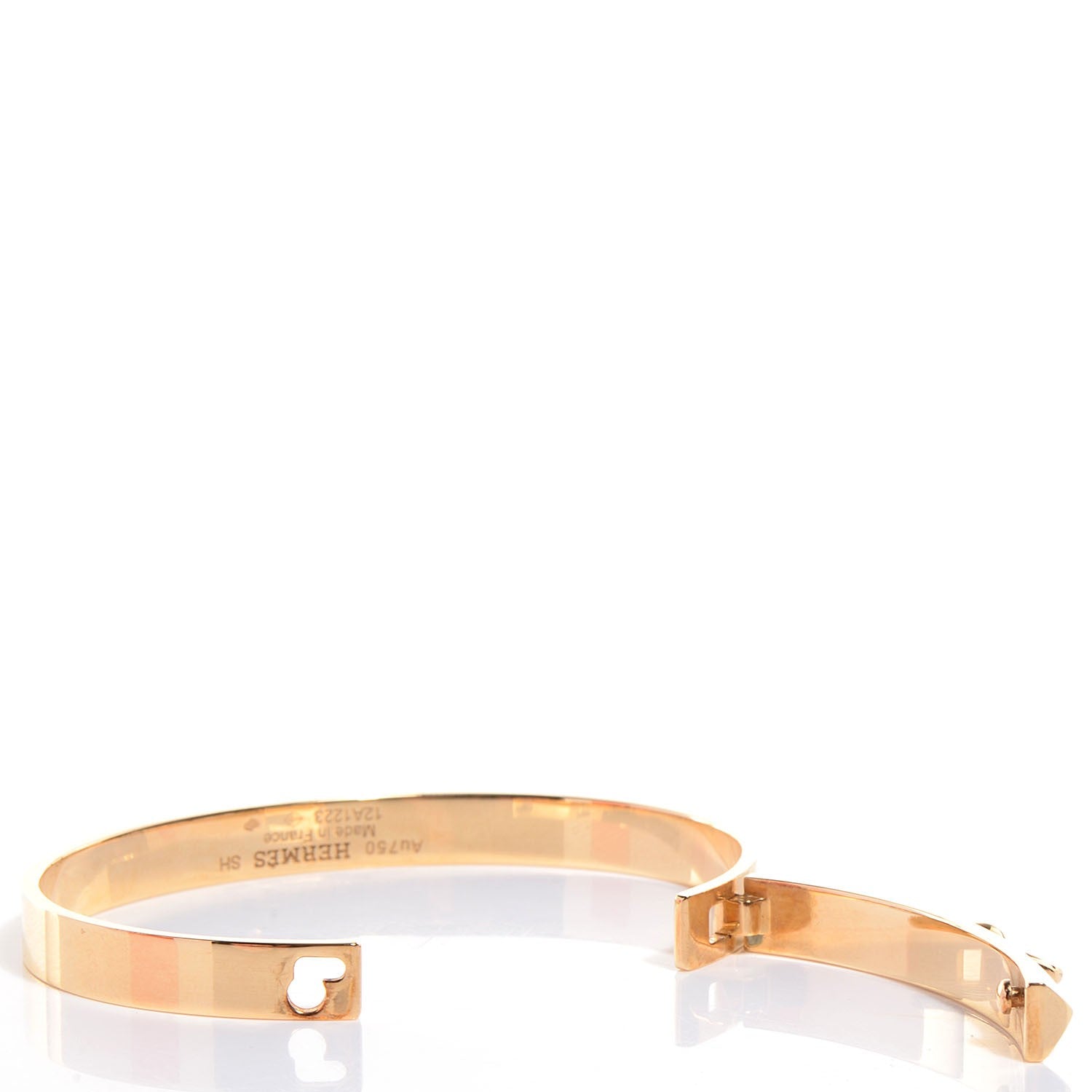 Hermes 18K Yellow Gold PM Collier De Chien Bracelet SH 6 of 6