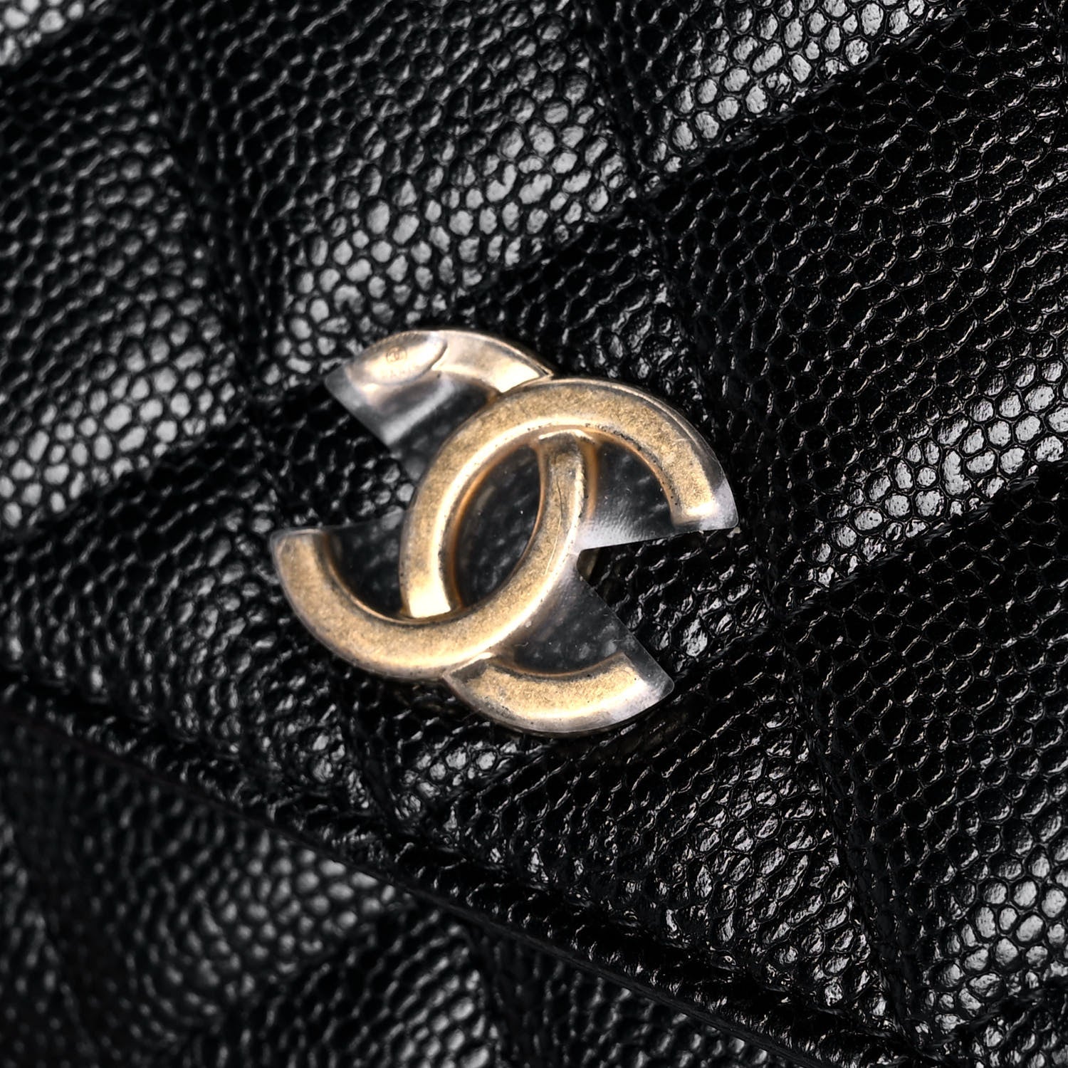Chanel Shiny Caviar Quilted Pick Me Up Wallet On Chain WOC Black 13 of 14