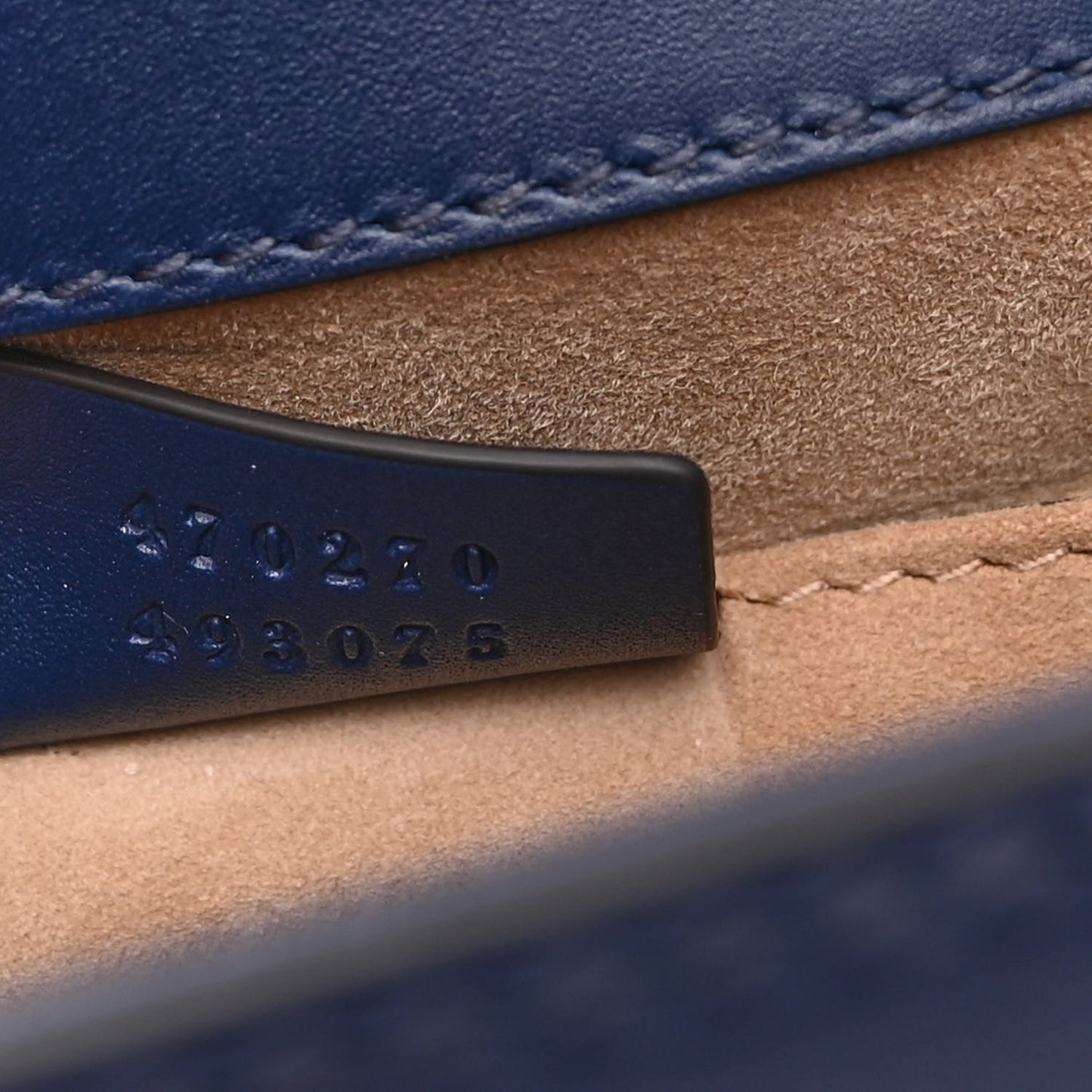 Vitello Fontanella Web Mini Sylvie Top Handle Bag Blue Agata