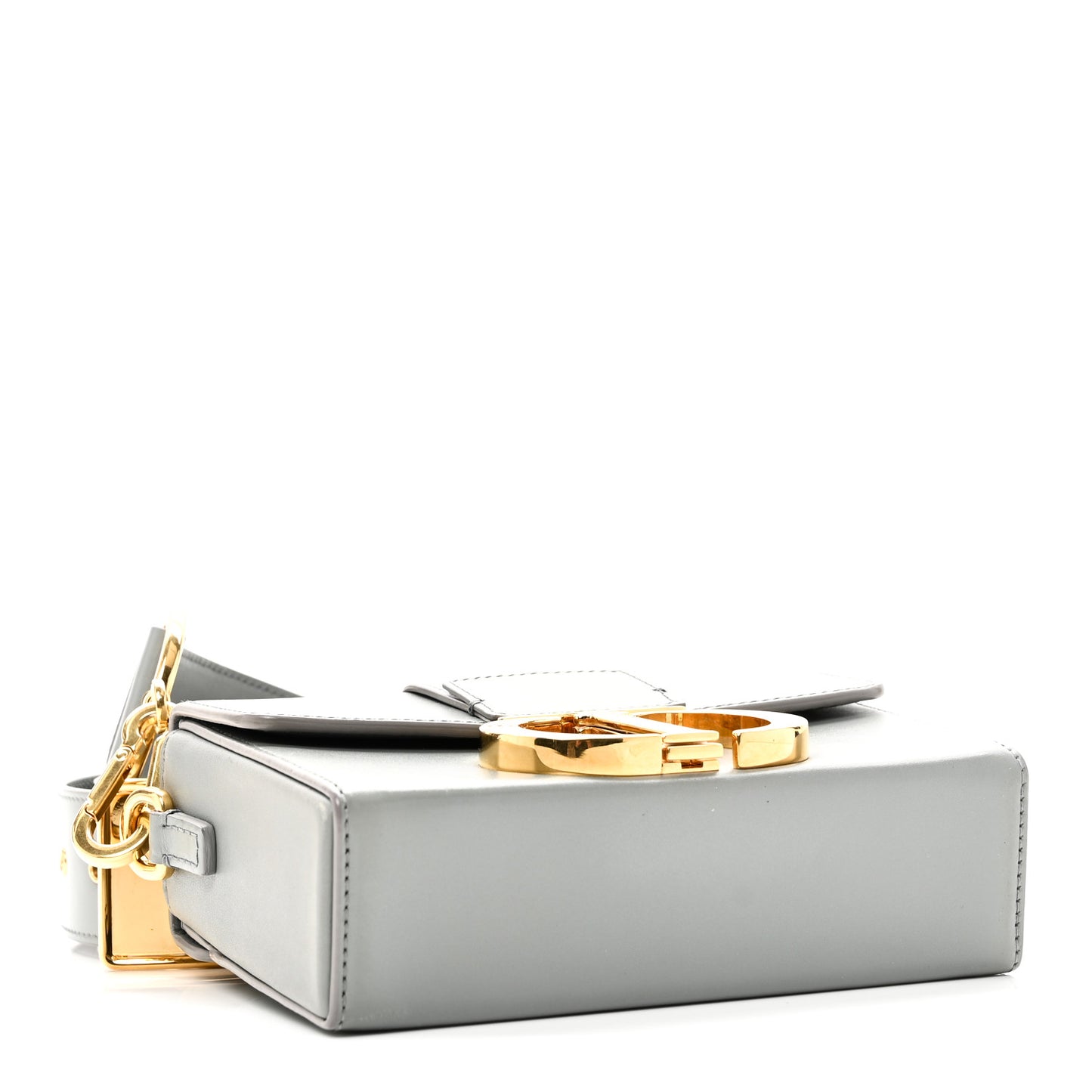 Box Calfskin 30 Montaigne Box Bag Stone Grey