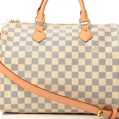 Louis Vuitton Damier Azur Speedy Bandouliere 30 9 of 10