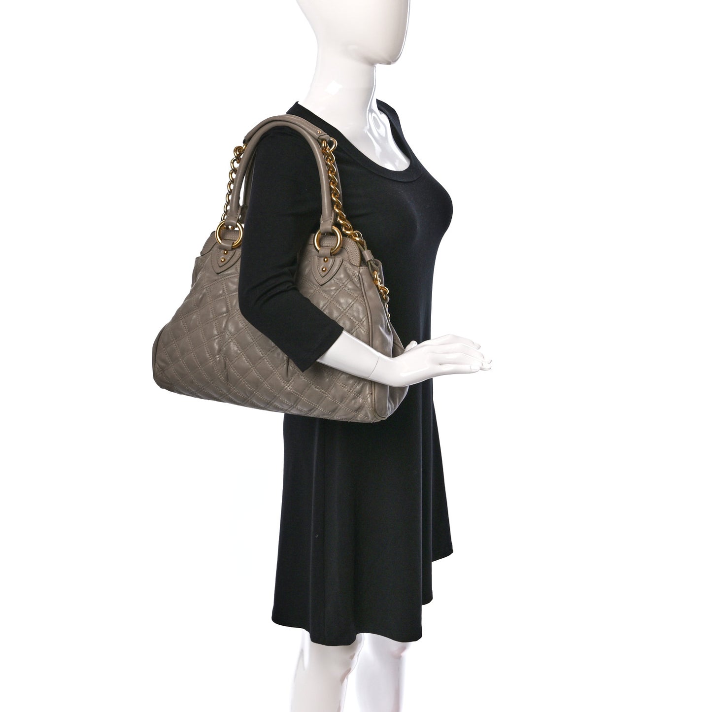Calfskin Quilted Alyona Grey