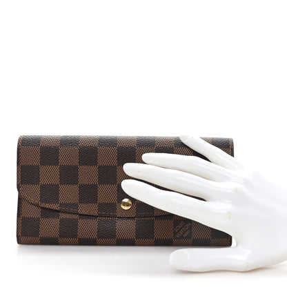 Louis Vuitton Damier Ebene Emilie Wallet 2 of 6