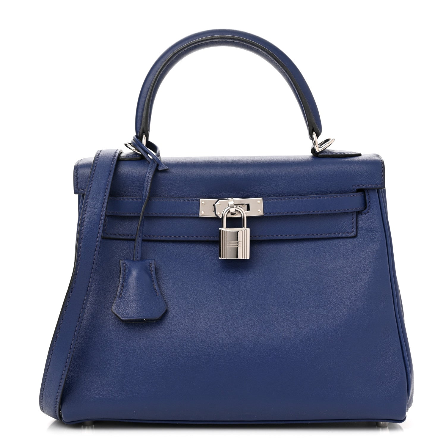 Hermes Swift Kelly Retourne 25 Bleu Saphir 1 of 12