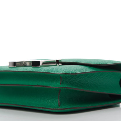 Hermes Epsom Enamel Constance 18 Vert Jade Bleu Brume 7 of 11