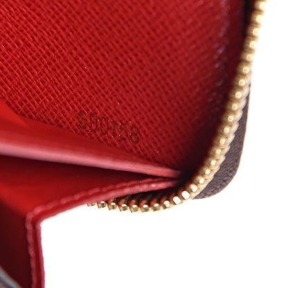 Louis Vuitton Damier Ebene Clemence Wallet Cherry 7 of 7
