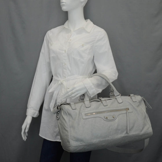 Balenciaga Agneau Squash Small Duffel Bag Gris Ciment 3 of 10