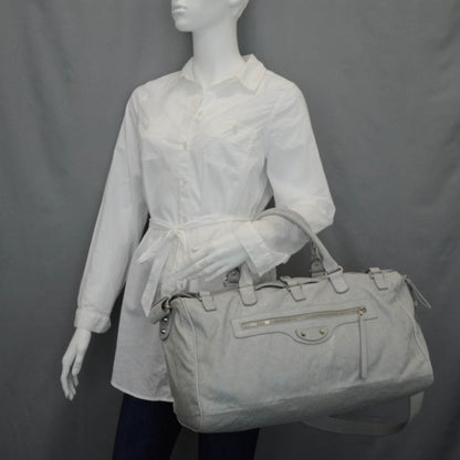 Balenciaga Agneau Squash Small Duffel Bag Gris Ciment 3 of 10