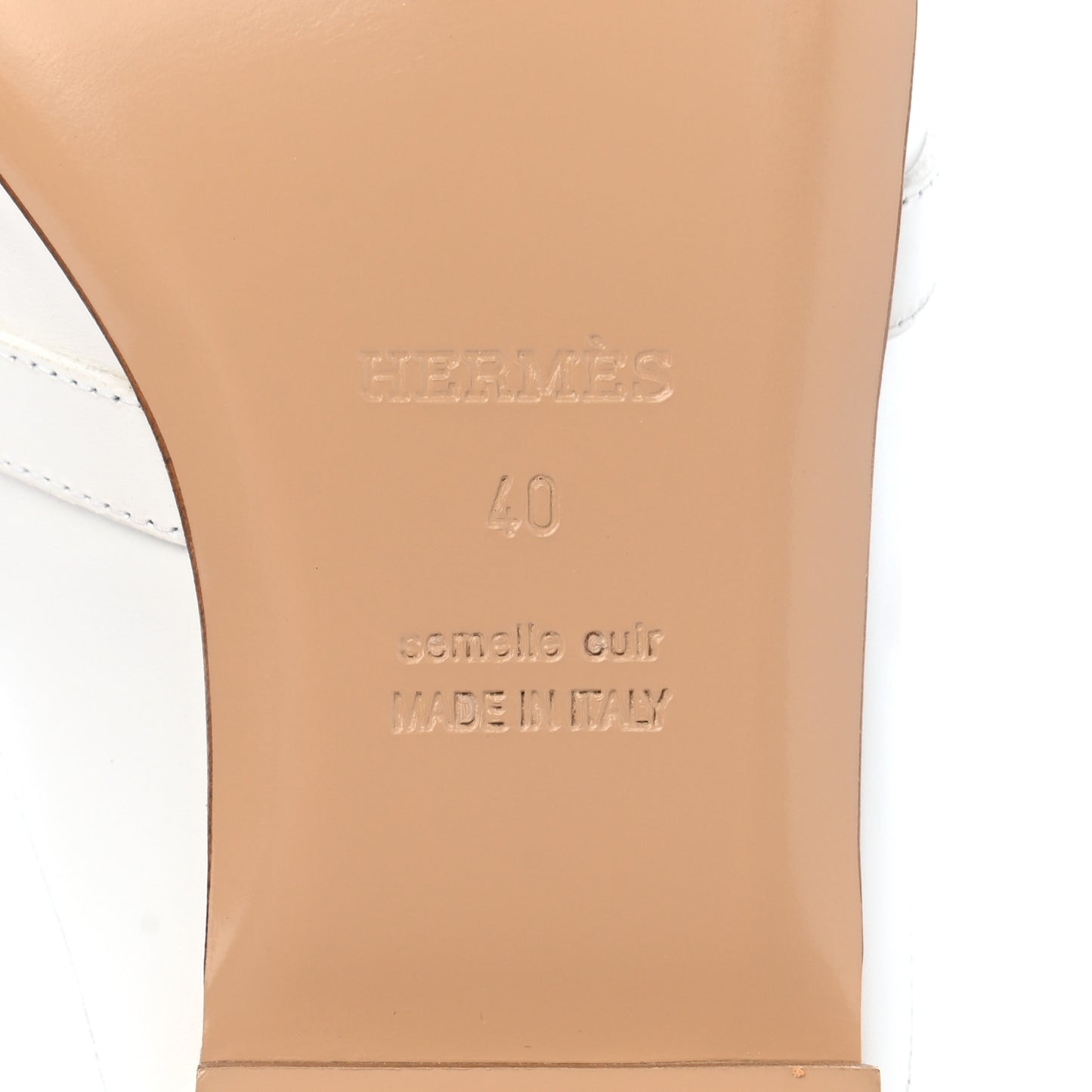 Calfskin Oz Mules 40 White