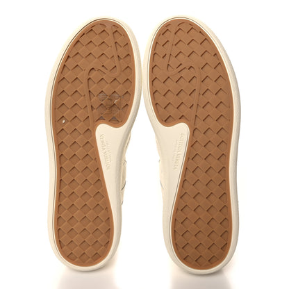 Bottega Veneta Nappa Intrecciato Slip On Sneakers 39 White 5 of 10