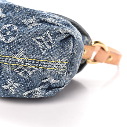 Louis Vuitton Monogram Denim Mini Pleaty Blue 11 of 12