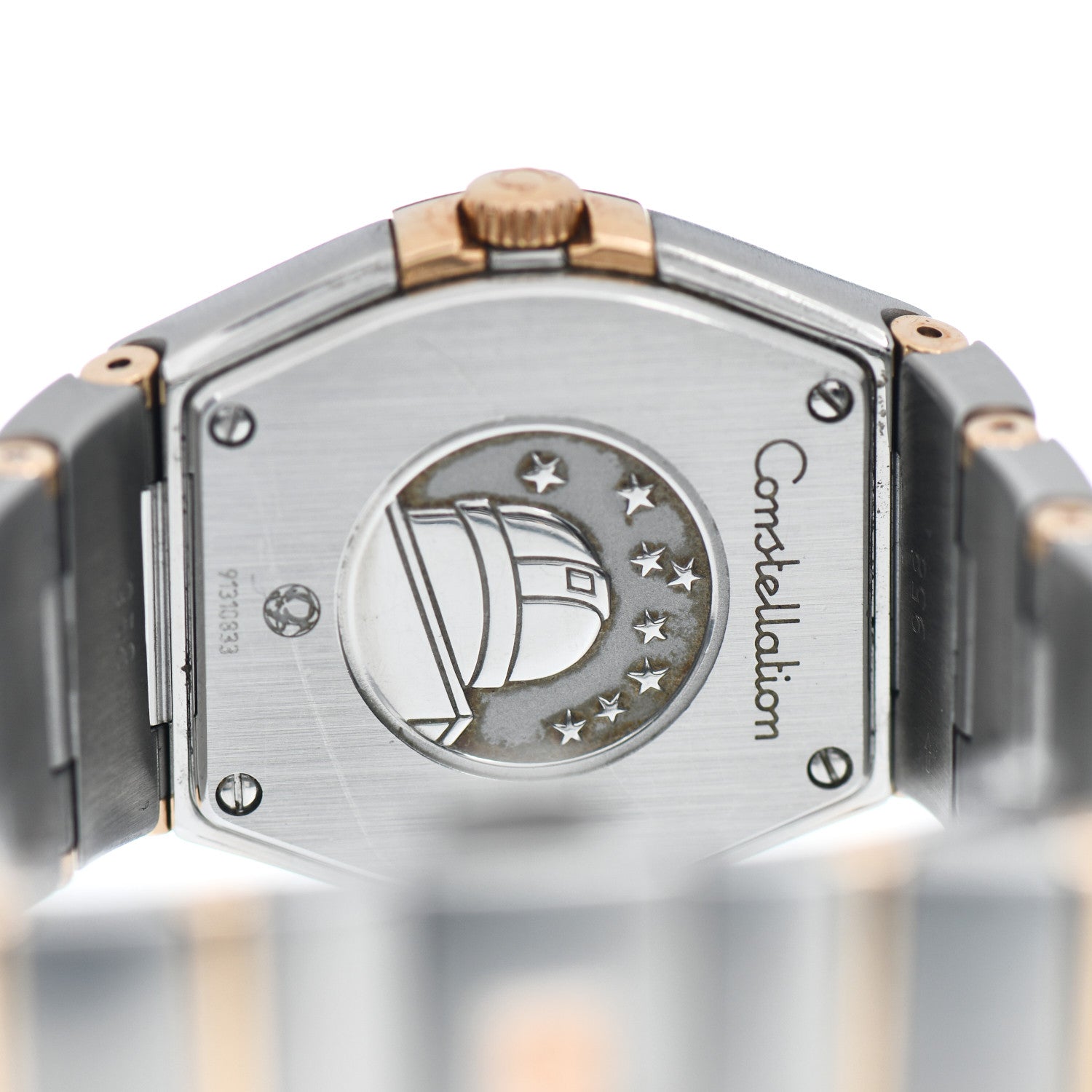 Omega Stainless Steel 18K Red Gold 22mm Constellation Quartz Watch 123.20.27.60.02.003 4 of 4