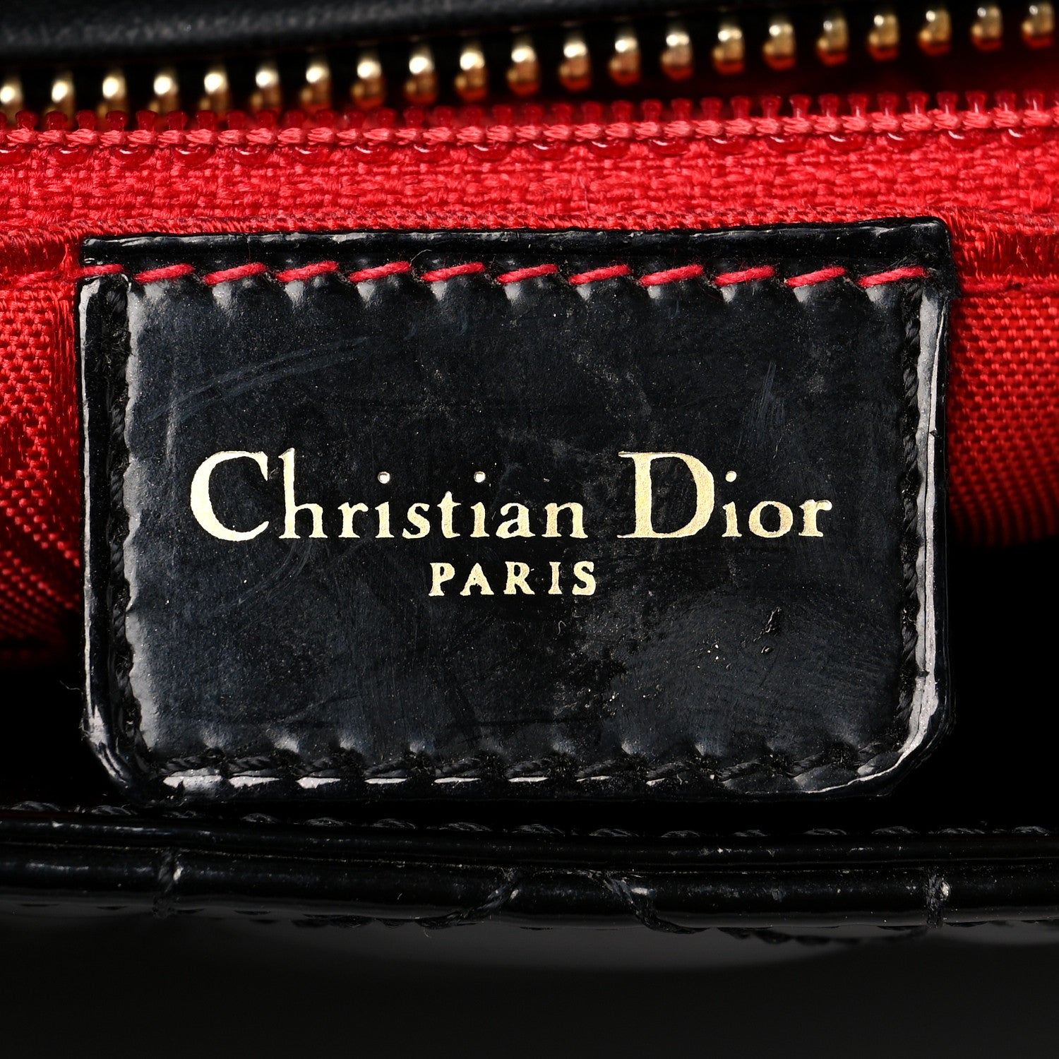 Christian Dior Patent Cannage Medium Lady Dior Black 6 of 9