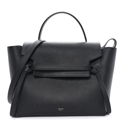 Celine Grained Calfskin Mini Belt Bag Black 1 of 10