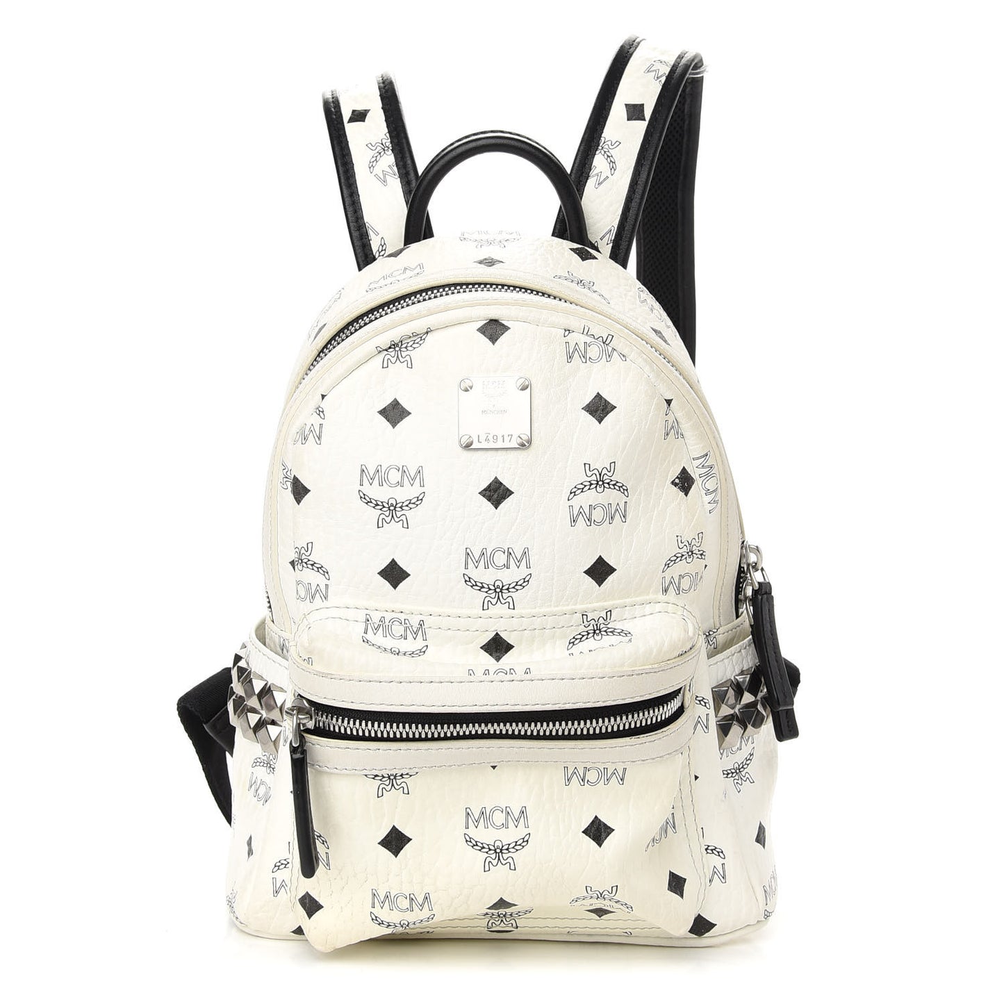 Visetos Side Stud Mini Stark Backpack White