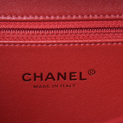 Chanel Caviar Quilted Medium CC Filigree Vanity Case Red 6 of 11