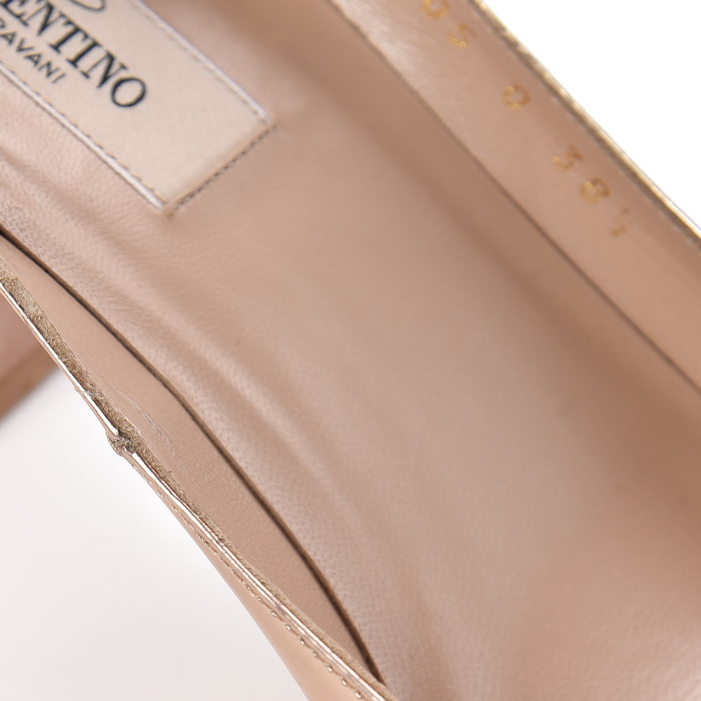 Metallic Nappa Tan-Go Mary Jane 60mm Pumps 38.5 Soft Noisette