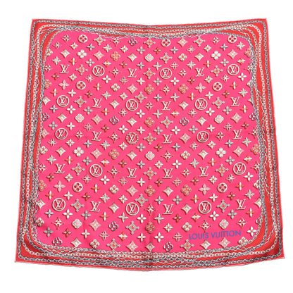 Louis Vuitton Silk Your Highness Square Scarf Fuchsia 1 of 5