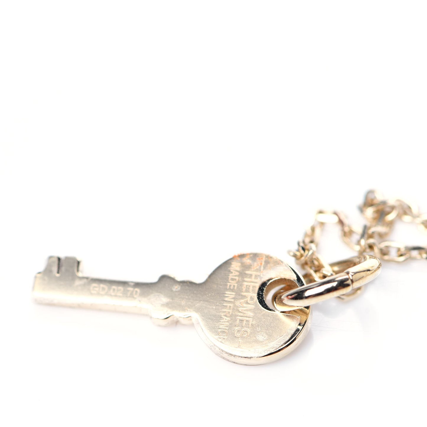 Permabrass Buffalo Horn Amulette Padlock PM Pendant Necklace