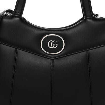 Gucci Calfskin Petite GG Small Tote Bag Black 8 of 10