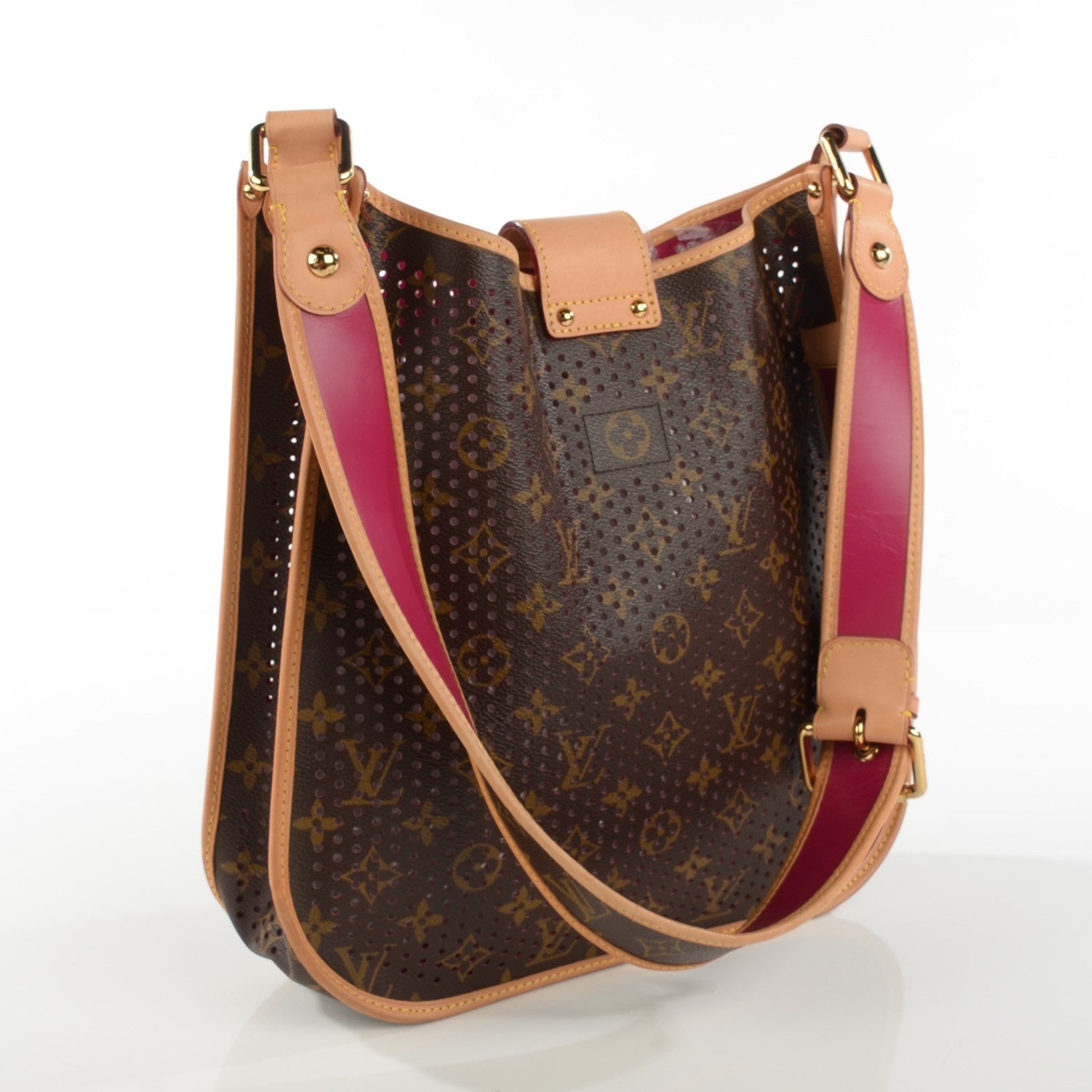 Louis Vuitton Monogram Perforated Musette Fuchsia 3 of 8