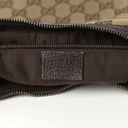 Gucci Monogram Medium Half Moon Hobo Dark Brown 6 of 16
