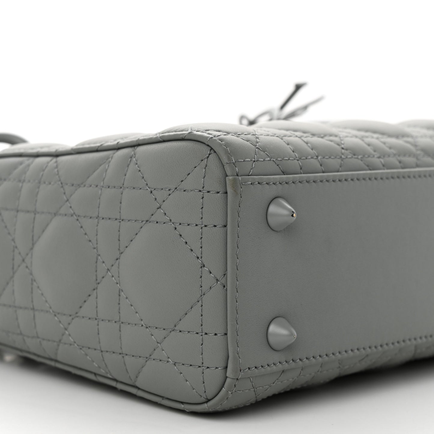 Ultra Matte Calfskin Cannage Small My ABCDior Lady Dior Gray