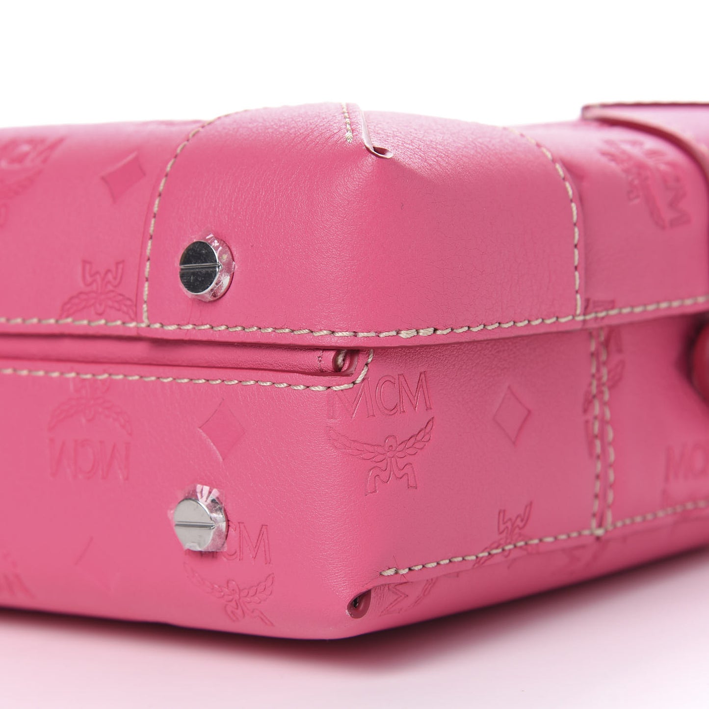 Calfskin Ottomar Monogram Small Berlin Crossbody Sugar Pink