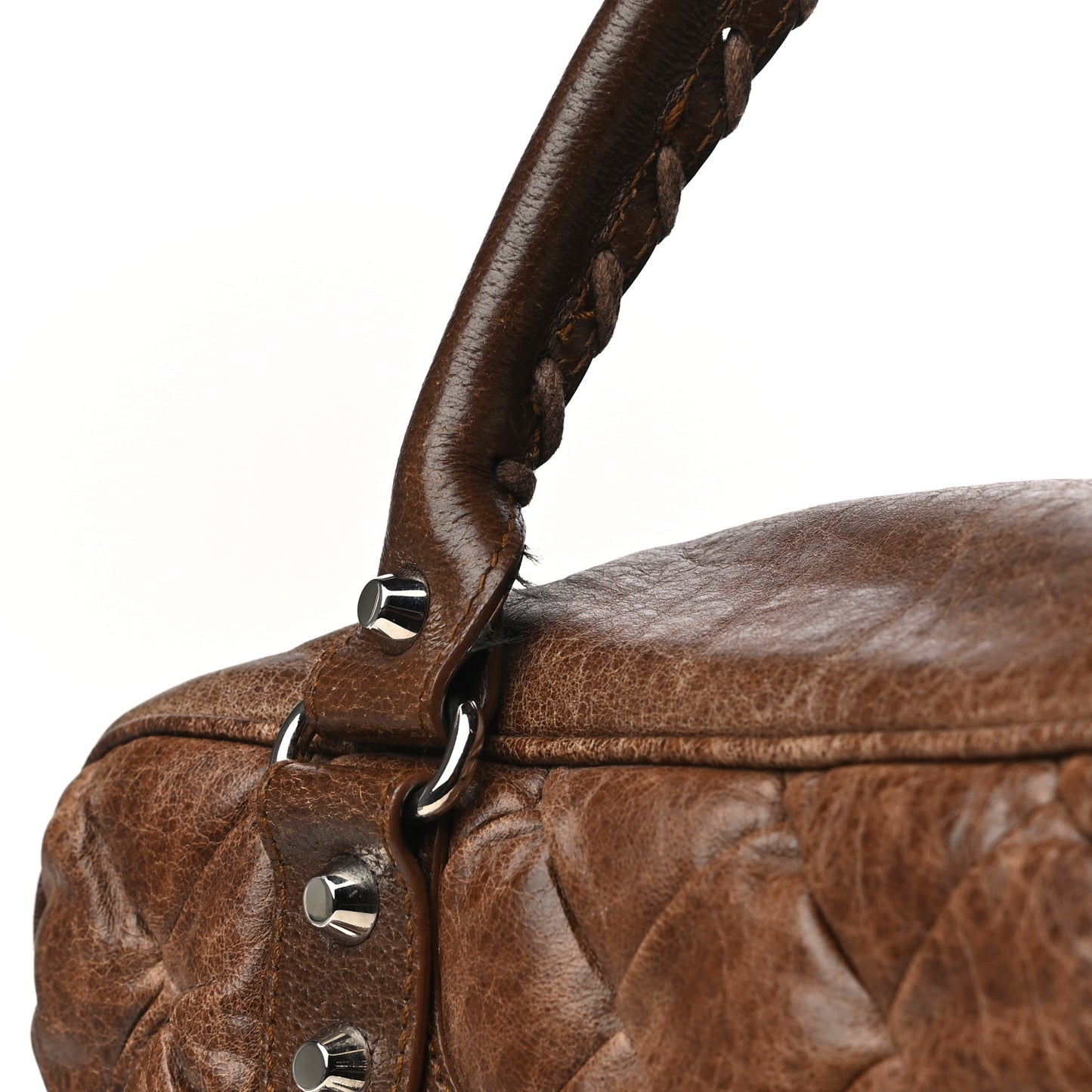 Chevre Quilted Matelasse MM Sienna