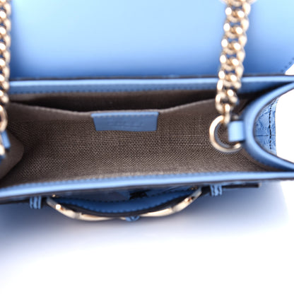 Gucci Soft Microguccissima Mini Emily Chain Shoulder Bag Mineral Blue 5 of 10