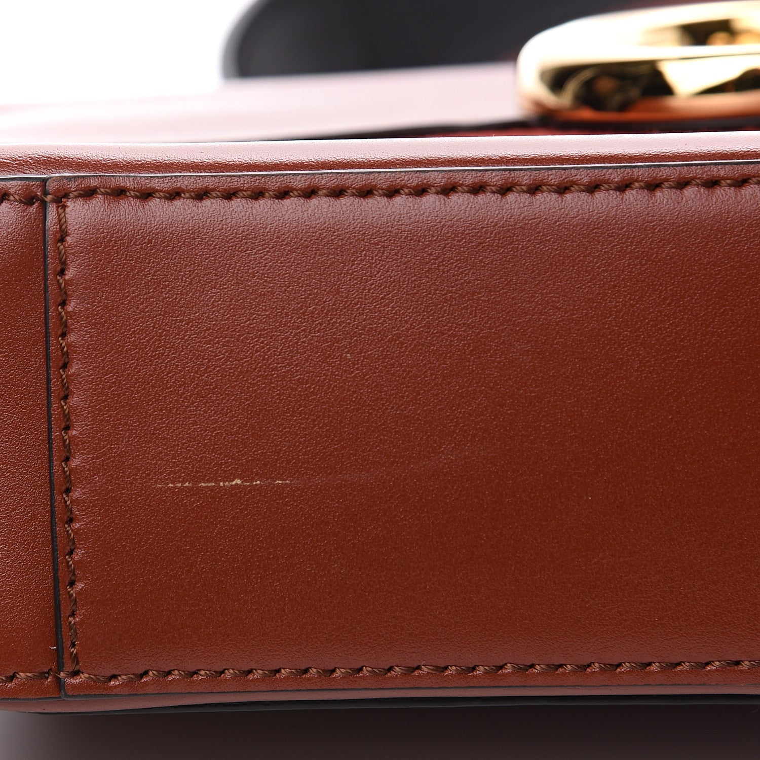 Chloe Calfskin Small C Double Carry Sepia Brown 8 of 9