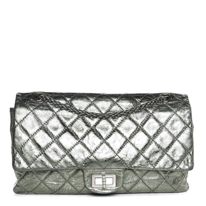Chanel Metallic Aged Calfskin Quilted 2.55 Reissue 227 Flap Green 1 of 8