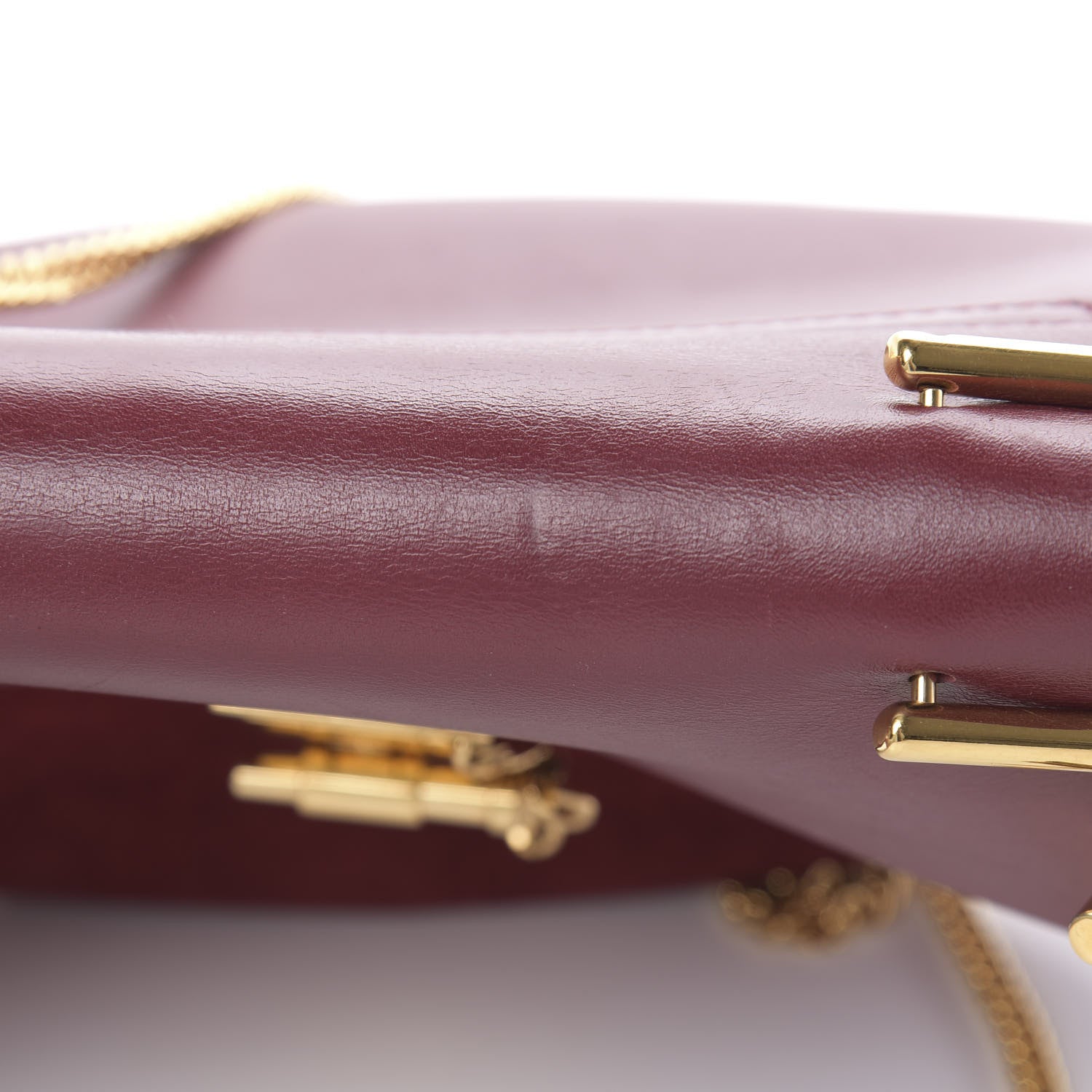 Chloe Suede Smooth Calfskin Drew Shoulder Bag Plum Purple 14 of 14