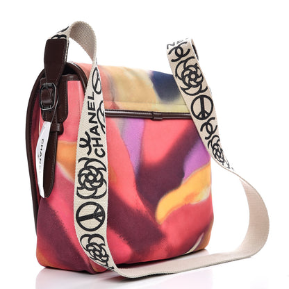 Chanel Printed Ultra Soft Lambskin Medium Flower Power Messenger 3 of 13