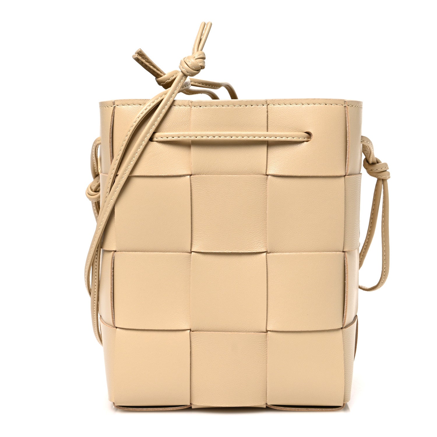 Bottega Veneta Nappa Maxi Intrecciato Cassette Bucket Bag Almond 1 of 8