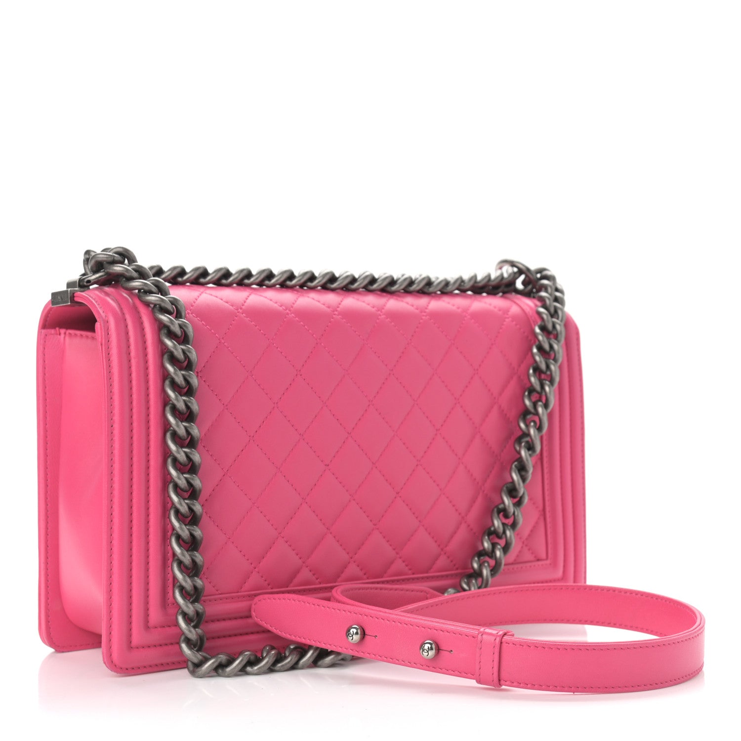 Chanel Lambskin Quilted New Medium Boy Flap Pink 3 of 10