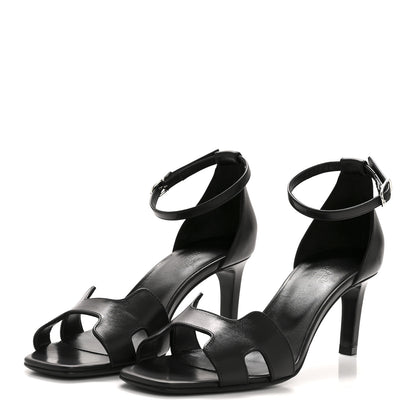 Hermes Calfskin Joy 70 Sandals 38.5 Black 4 of 10