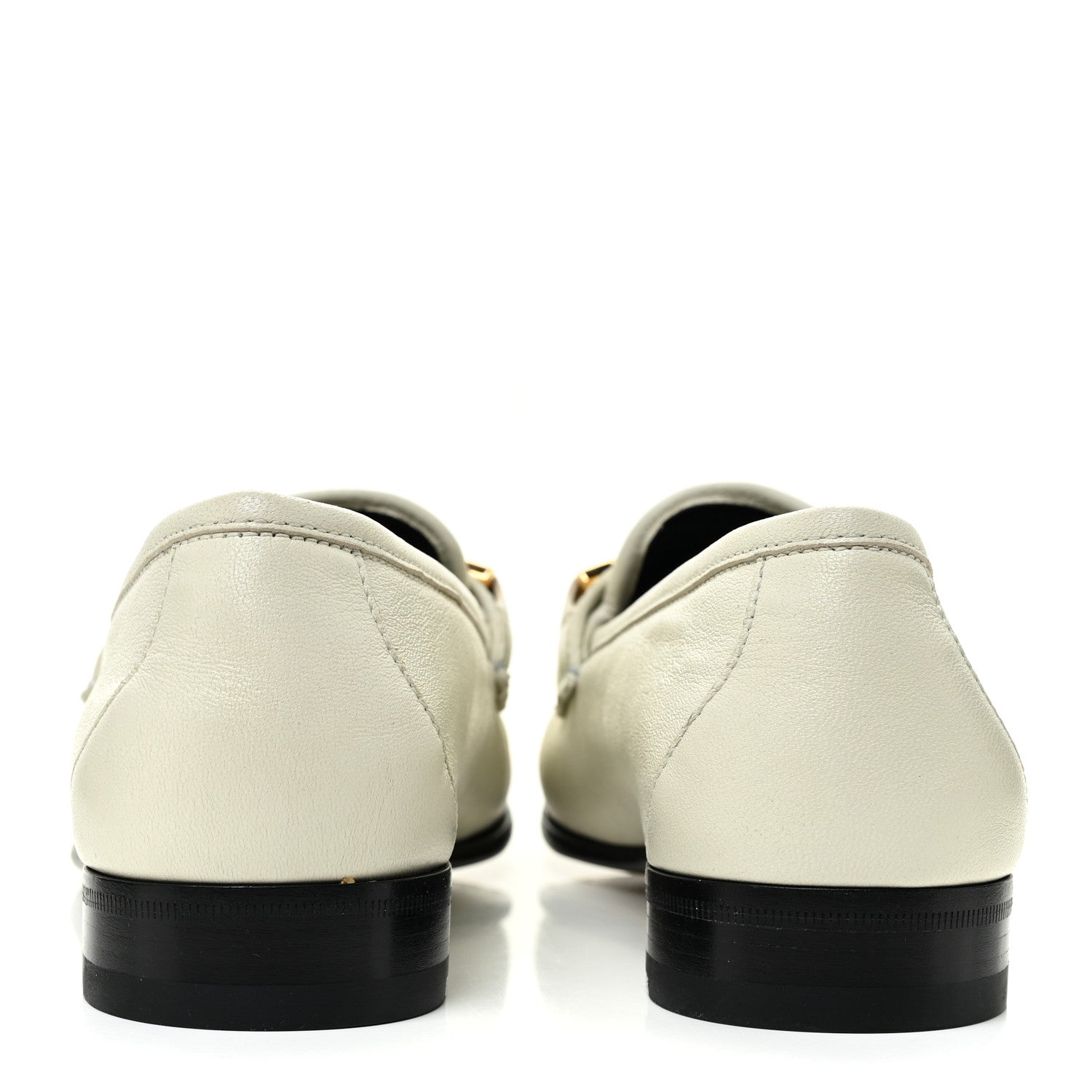 Gucci Calfskin Womens Chain Loafers 38.5 White 4 of 11