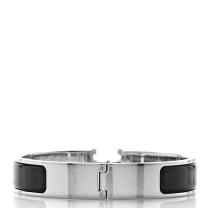 Hermes Enamel Narrow Clic Clac H Bracelet PM Black 3 of 5