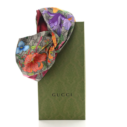 Gucci Silk Monogram Flora Print Headband M Red 6 of 6