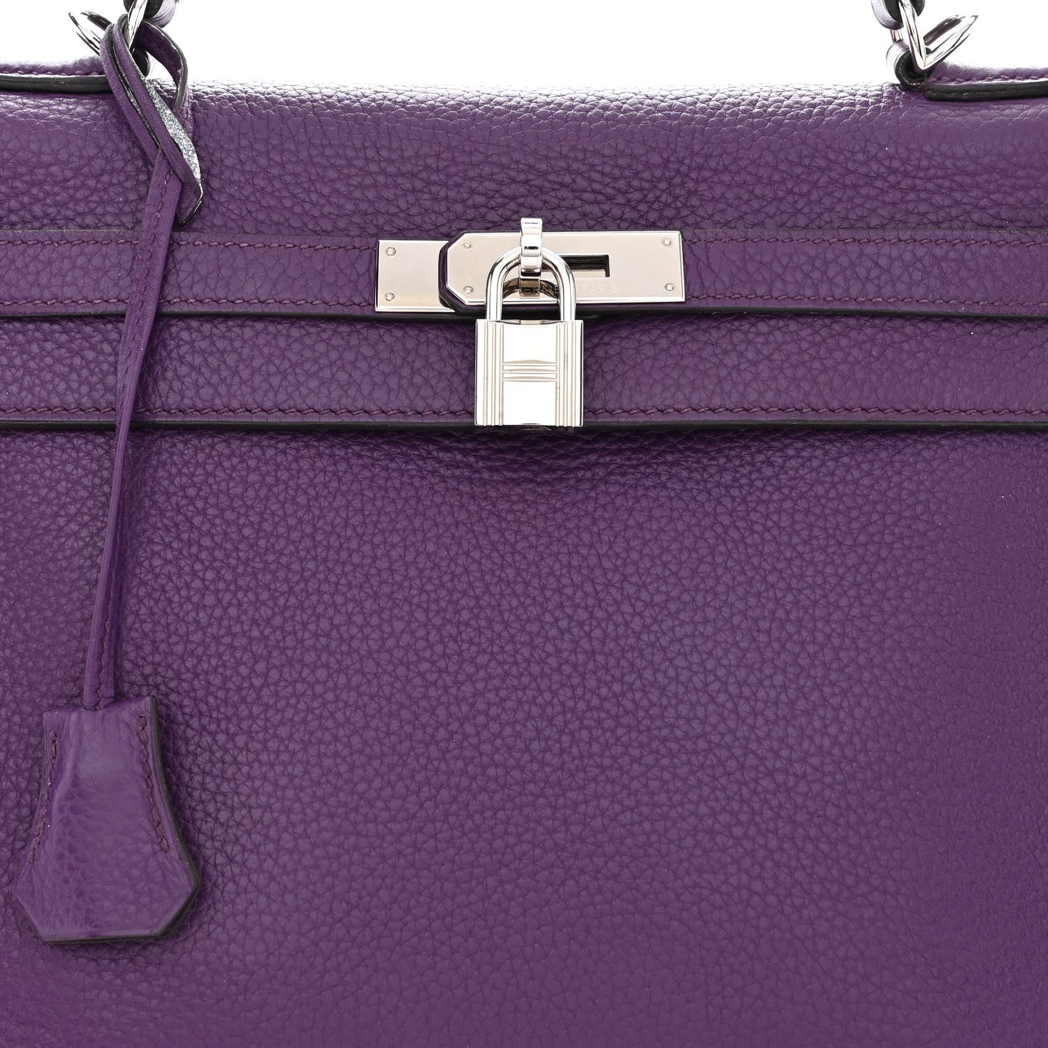 Hermes Taurillon Clemence Kelly Retourne 32 Ultraviolet 8 of 19