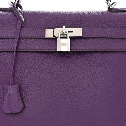 Hermes Taurillon Clemence Kelly Retourne 32 Ultraviolet 8 of 19
