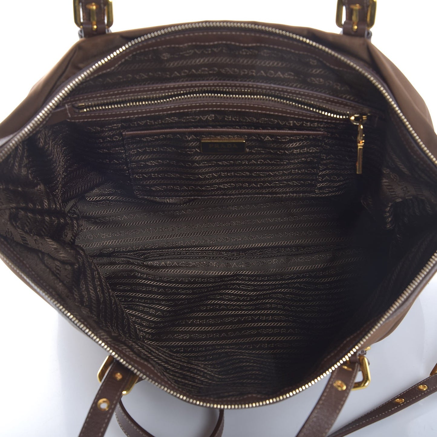 Nylon Tessuto Saffiano Tote Corinto