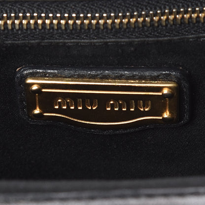 Miu Miu Nappa Matelasse Coffer Frame Tote Black 8 of 11