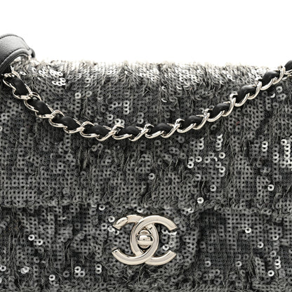 Chanel Sequin Small Single Flap Silver 5 of 10