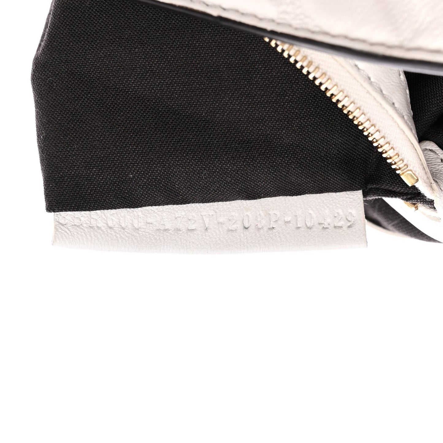 Nappa FF 1974 Embossed Baguette White