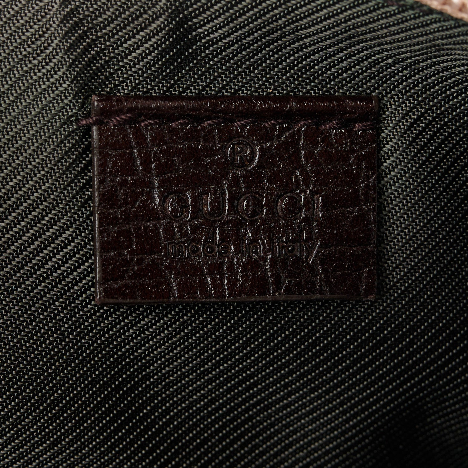 Gucci Monogram Web Boat Pochette Brown 6 of 10