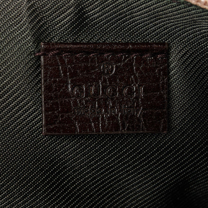 Gucci Monogram Web Boat Pochette Brown 6 of 10